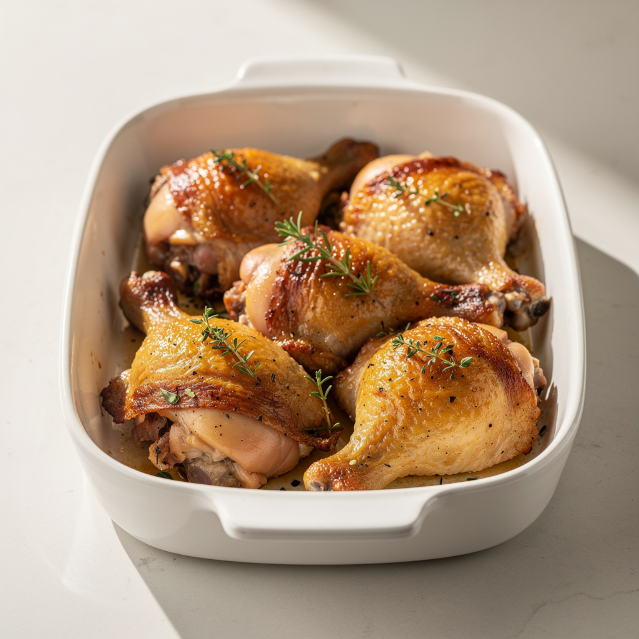 Chicken Thighs and Green Beans Skillet