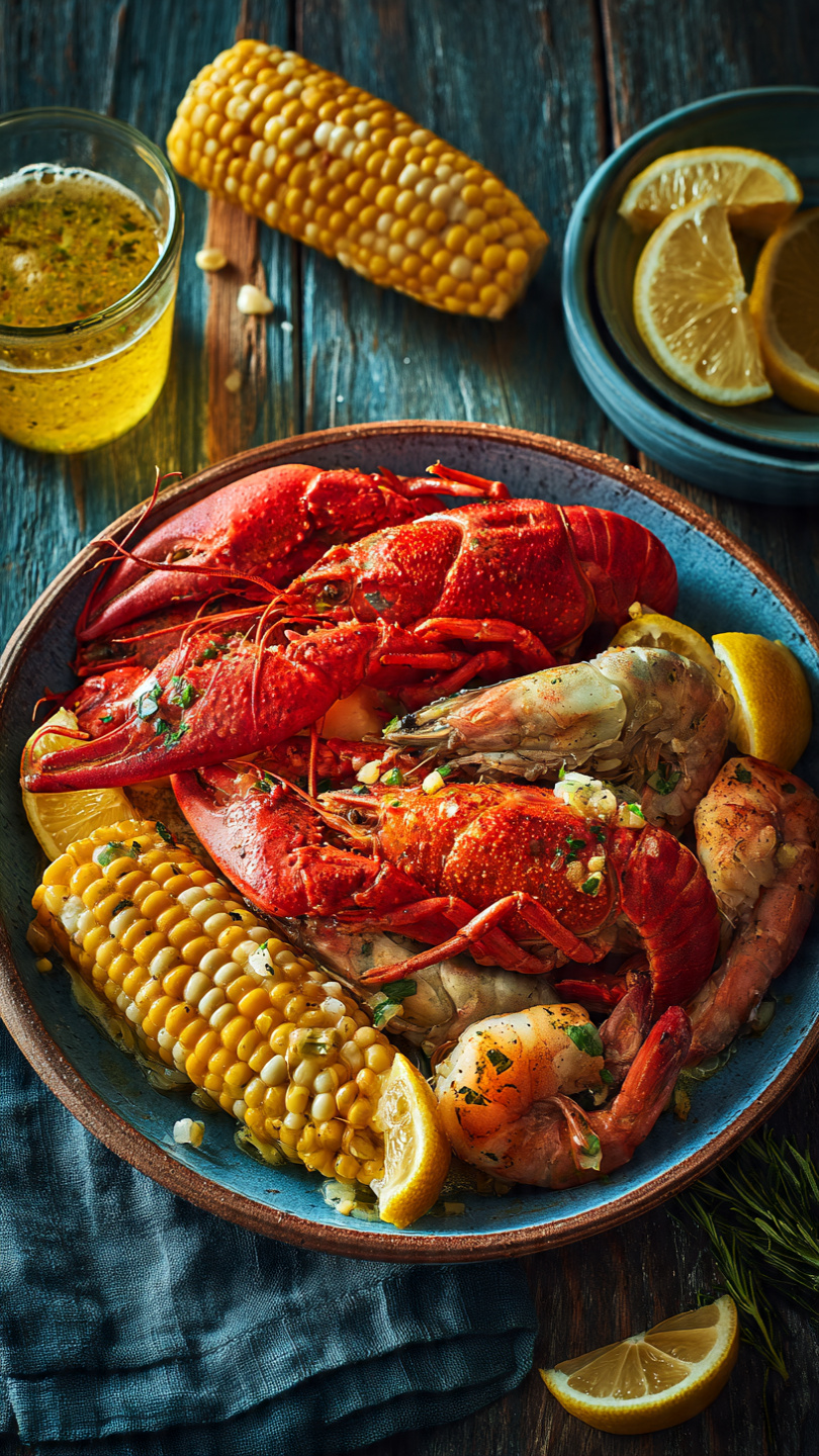 Cajun Seafood Boil with Garlic Butter Sauce